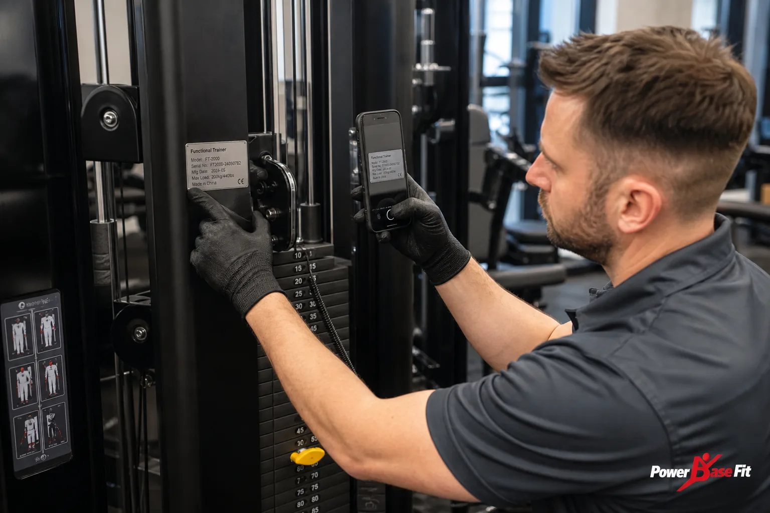 Manufacturer inspection detail for commercial gym equipment warranty