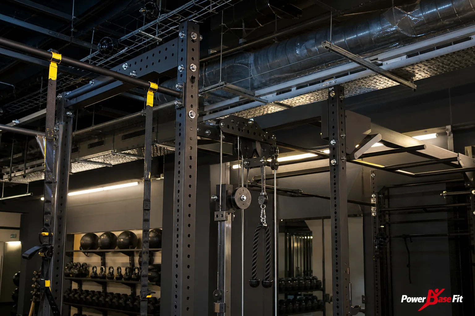 Detalle de inspección del fabricante para altura para máquinas de gimnasio