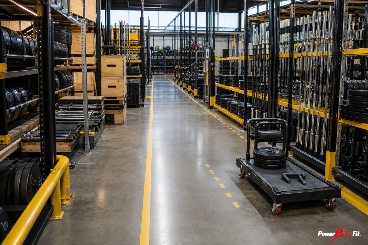 Détail de contrôle fabricant pour aménagement zone haltères