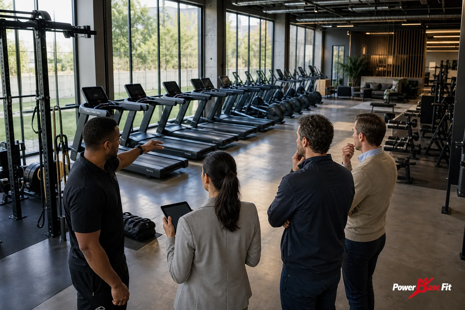 Scène de planification professionnelle pour nombre machines cardio salle