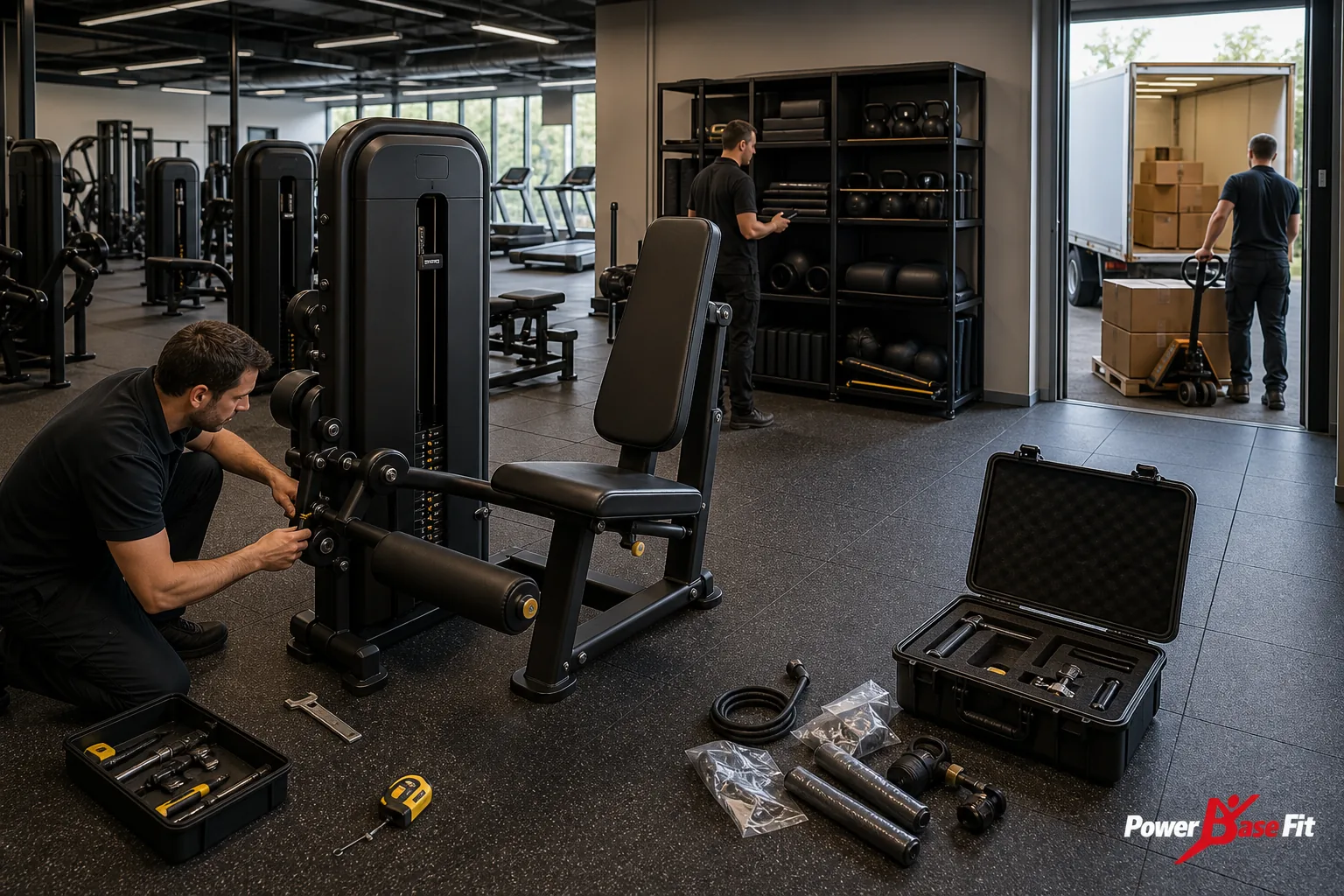 Détail de contrôle fabricant pour mise en service matériel fitness