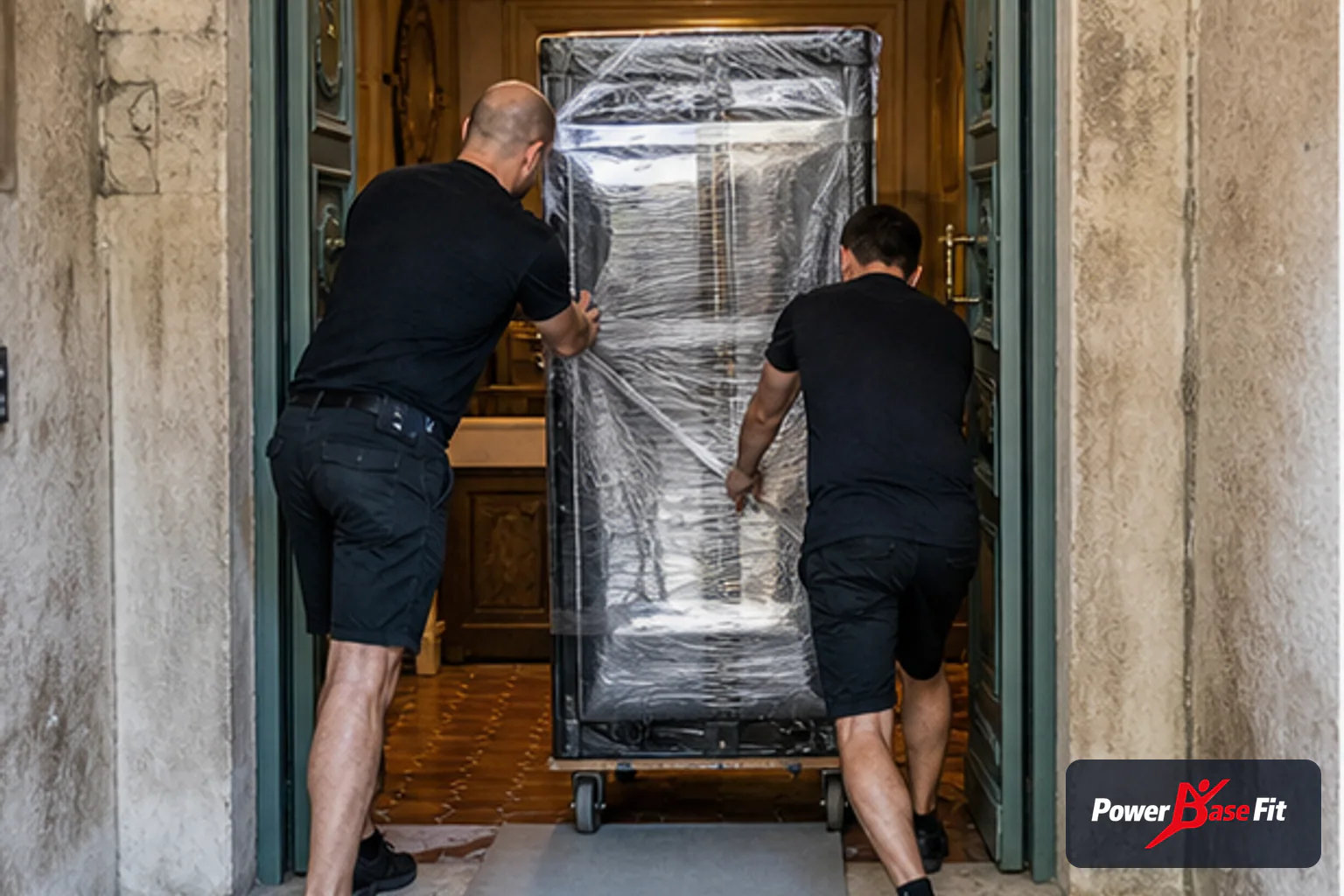 Détail de contrôle fabricant pour installation matériel fitness bâtiment ancien