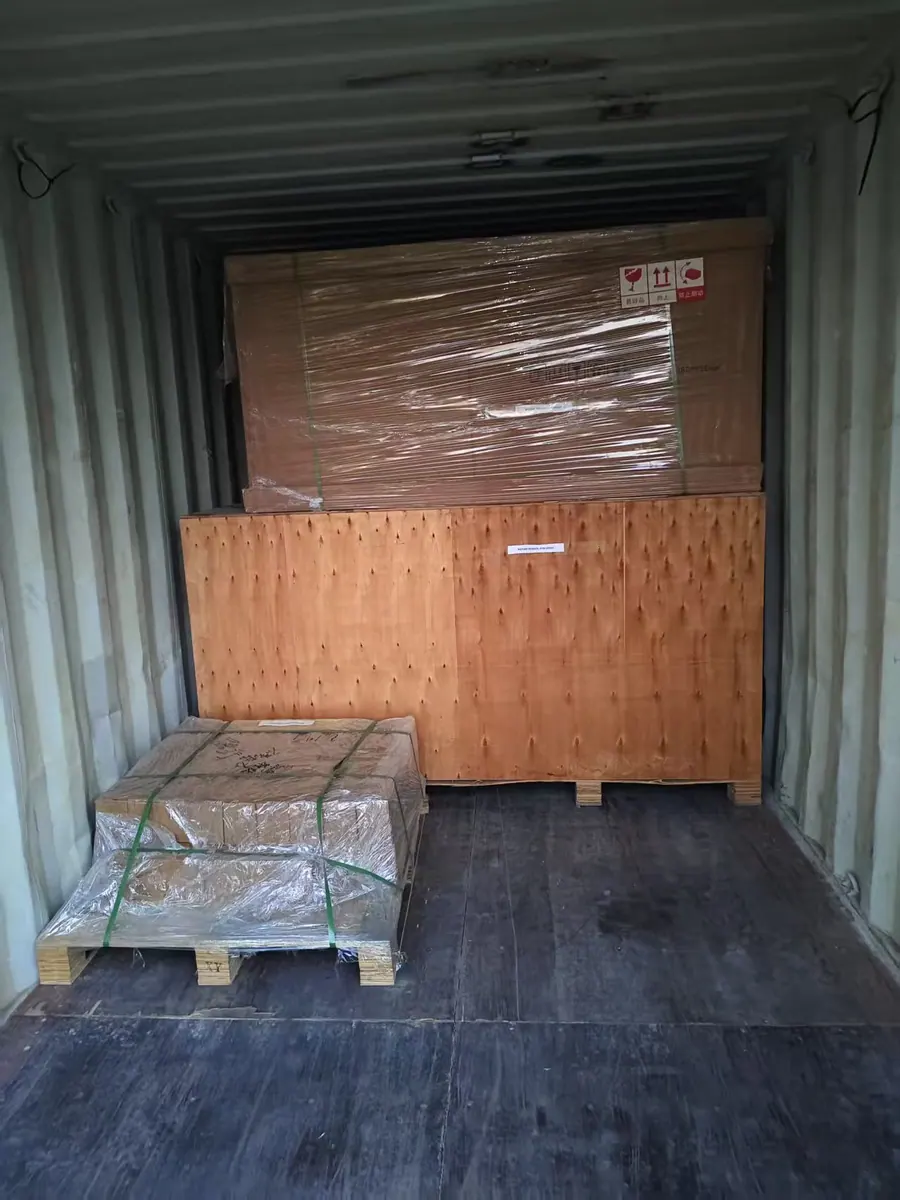 Commercial gym equipment packing and container loading records used by an importer for shipment traceability