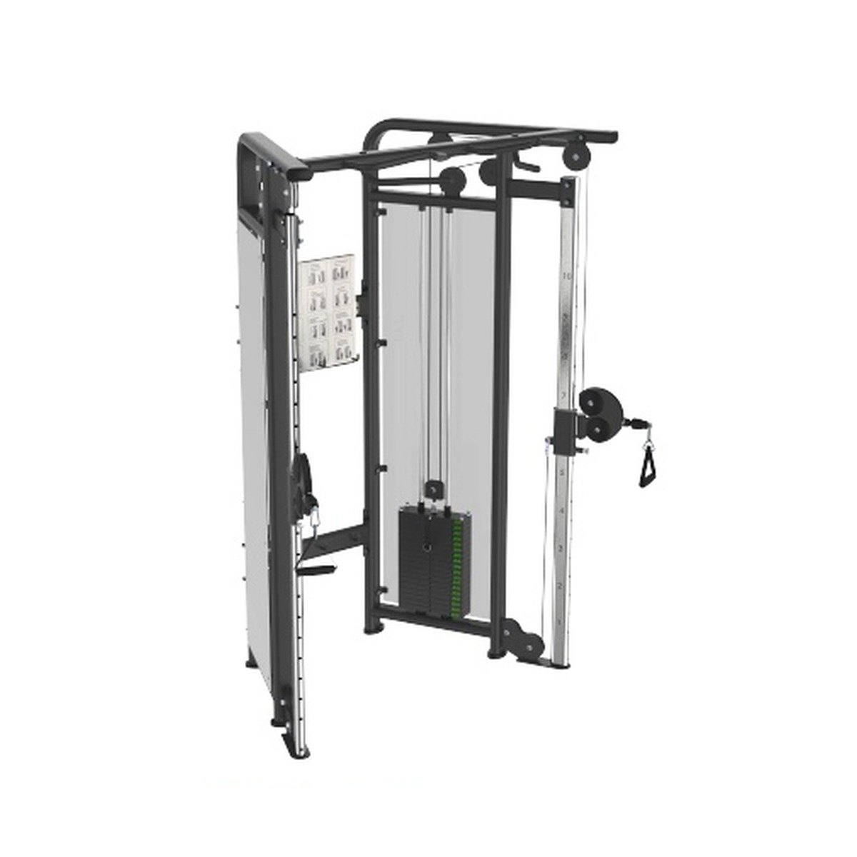 DA01 Dual Adjustable Pulley 상업용 헬스기구