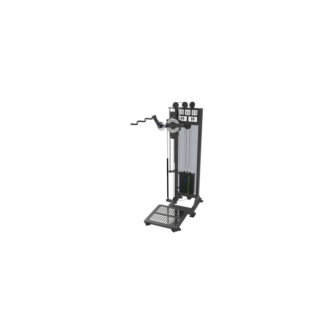 DS01C độc lập hai bên rộng kéo xô thiết bị gym thương mại