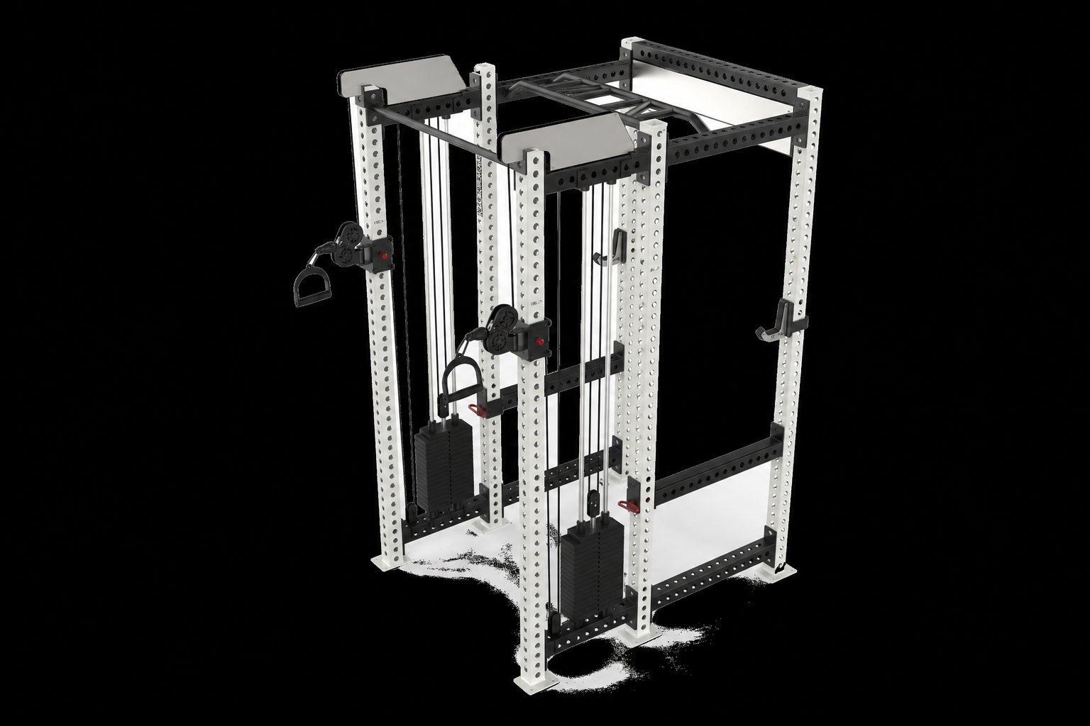 Six-Column Cable Crossover Power Rack commercial functional training equipment