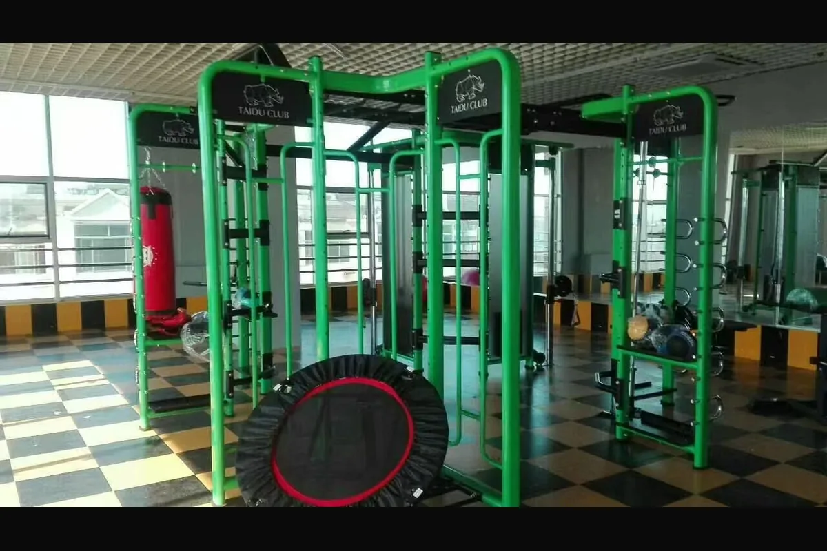 Functional training equipment zone for commercial gyms