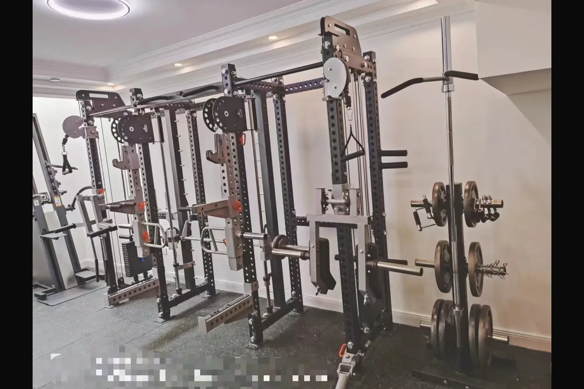 Compact trainer for hotel apartment gym equipment