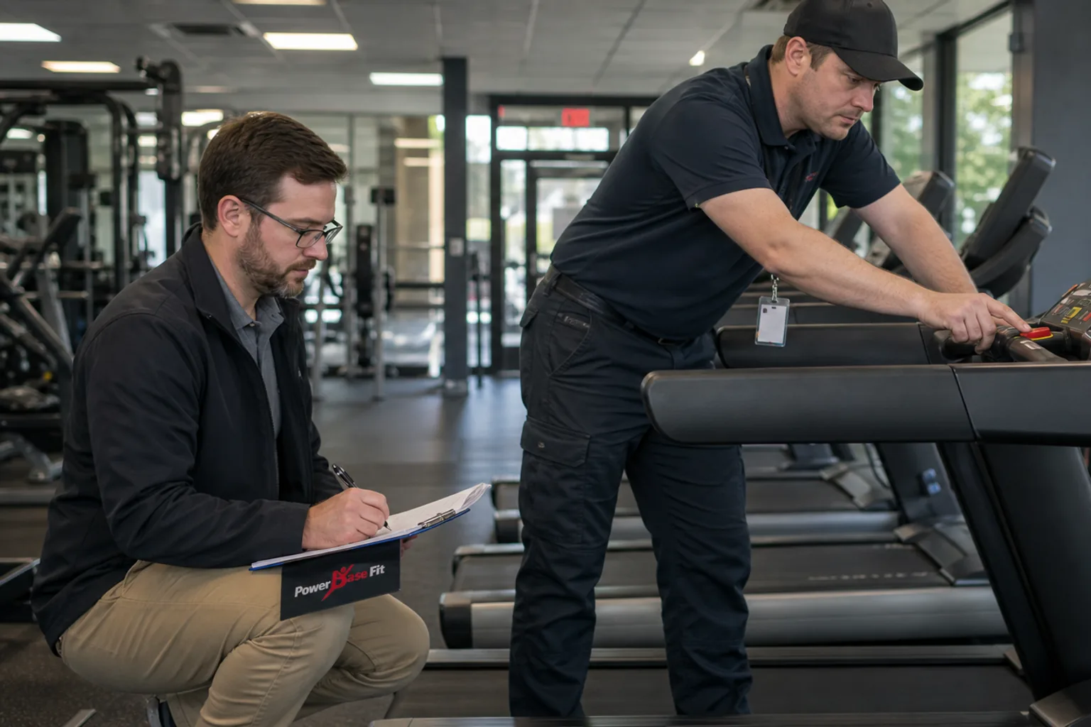 Site acceptance test of installed commercial cardio and strength equipment