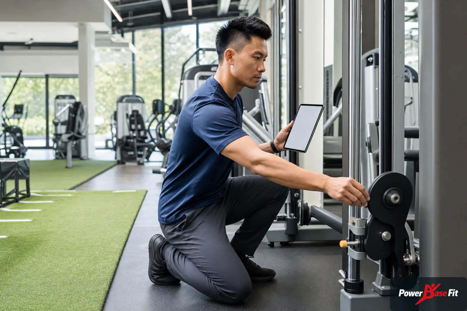 Wartungskontrolle gewerblicher Geräte für ein unbetreutes Fitnessstudio