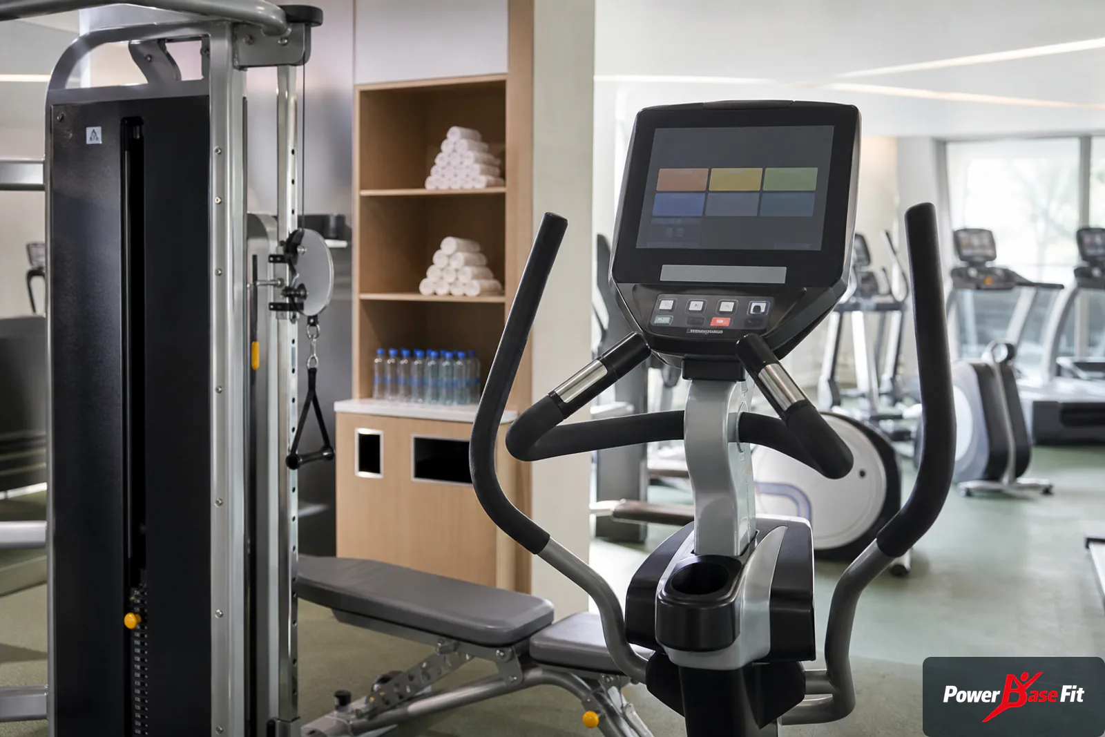 Intuitive Cardio- und Kraftgeräte für einen Hotel-Fitnessraum