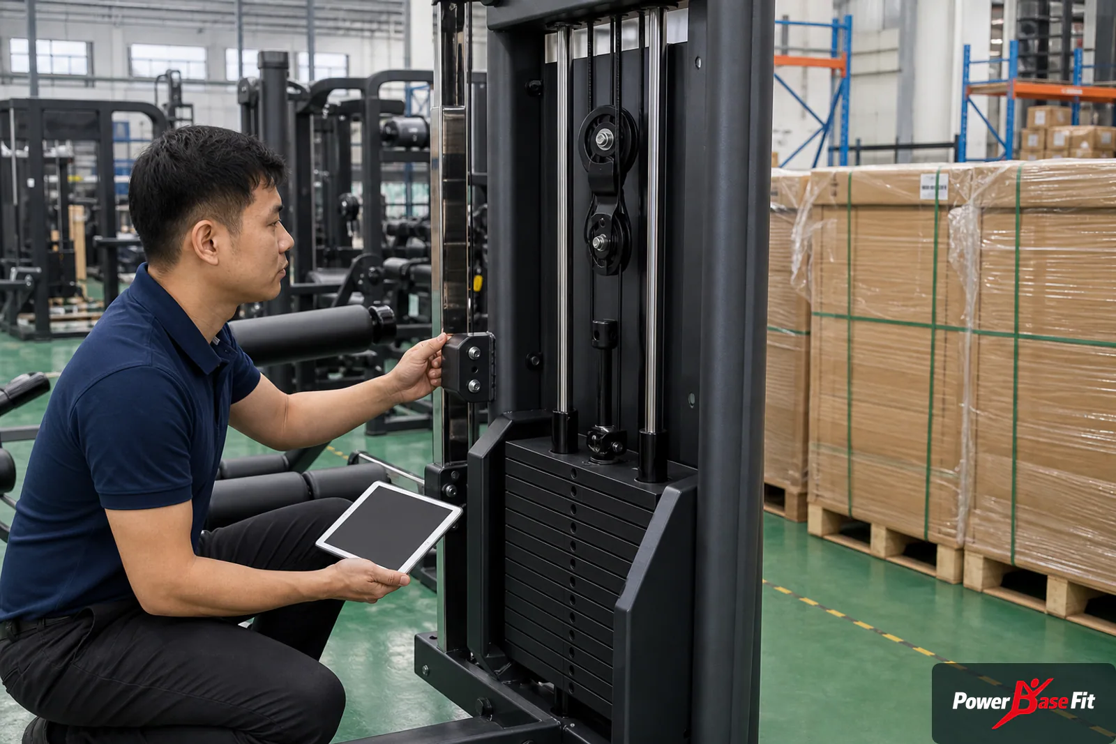 Factory acceptance inspection of commercial equipment for public recreation center procurement