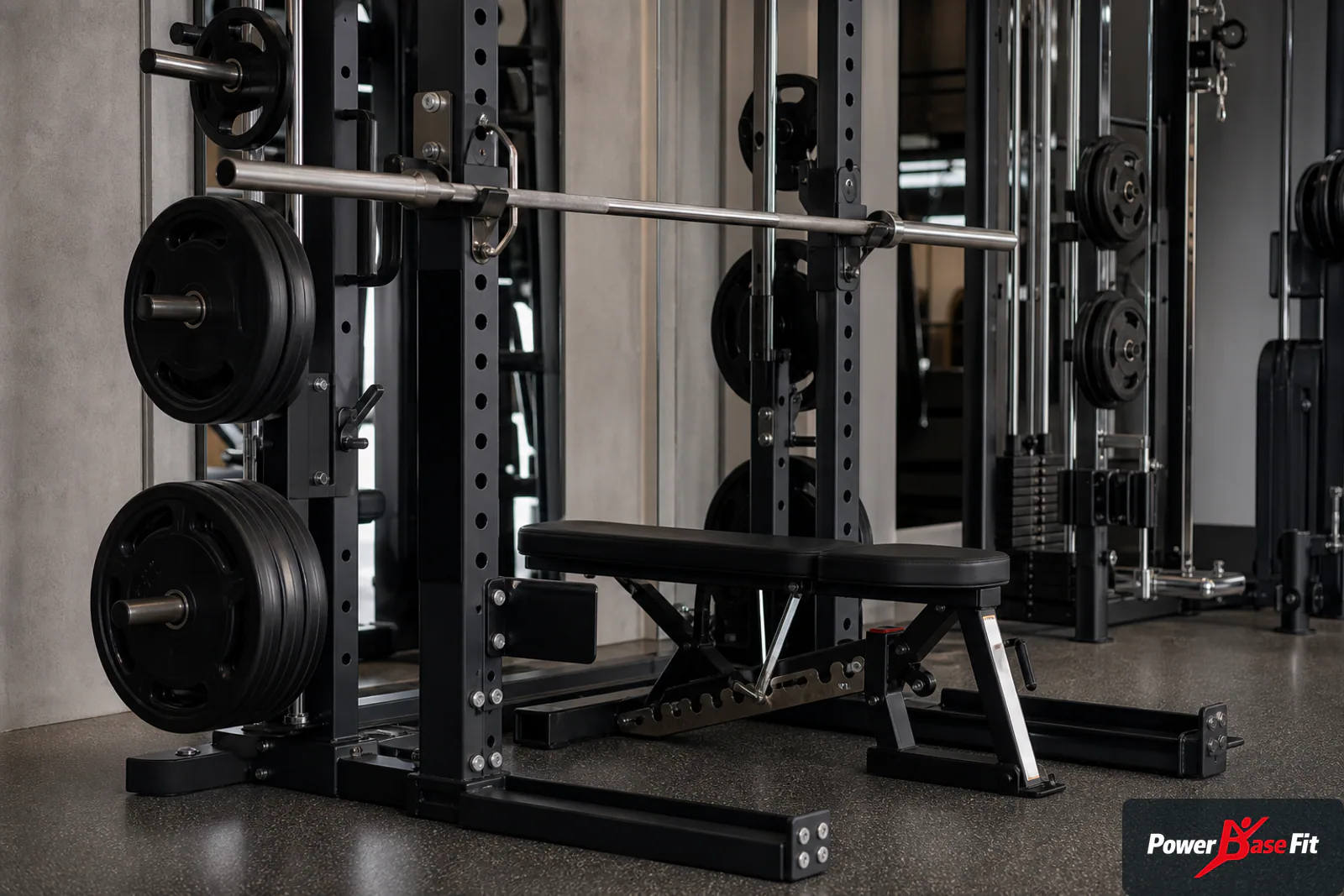 Commercial rack cable and free weight equipment detail for tactical facility procurement