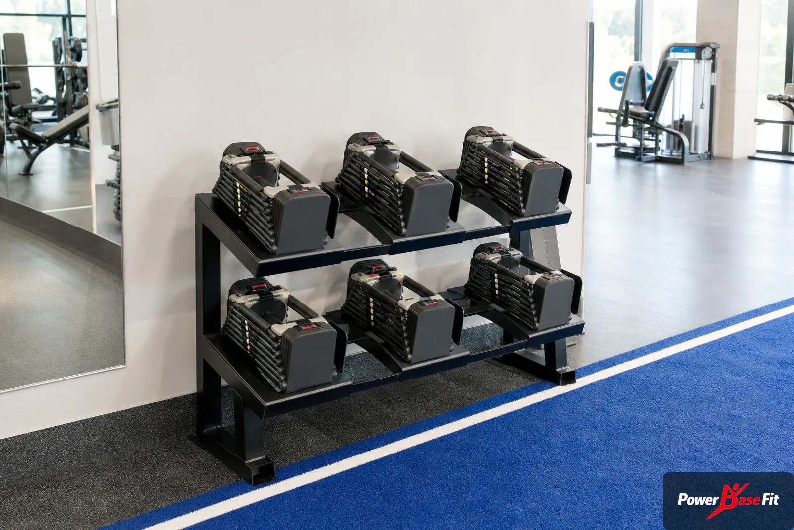 Réglages et rangement pour club fitness féminin
