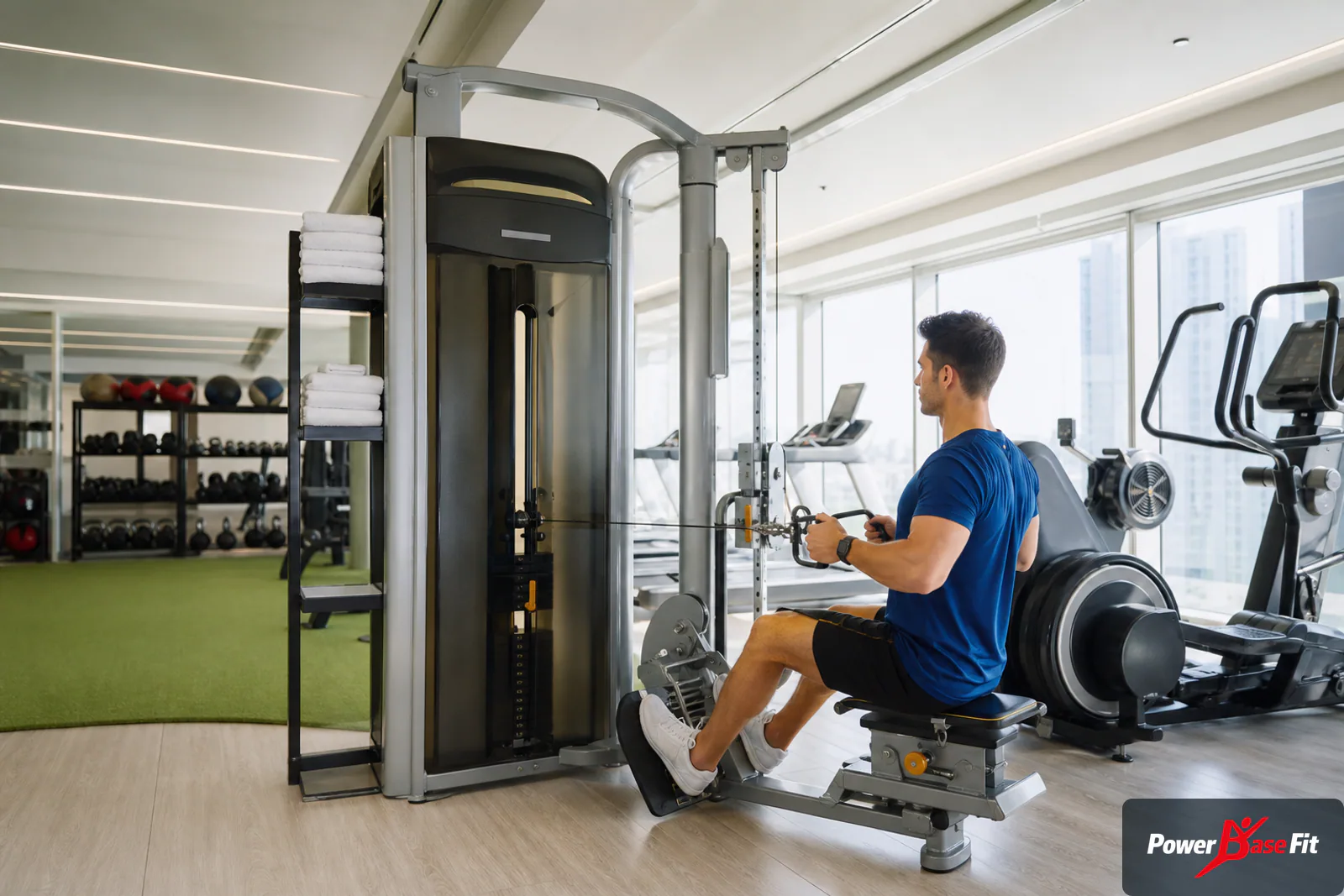 Chi tiết bảng điều khiển và điều chỉnh máy tập khách sạn