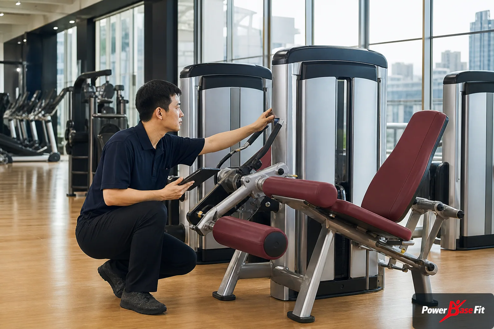 Kiểm tra chất lượng thiết bị gym khách sạn trước đóng gói