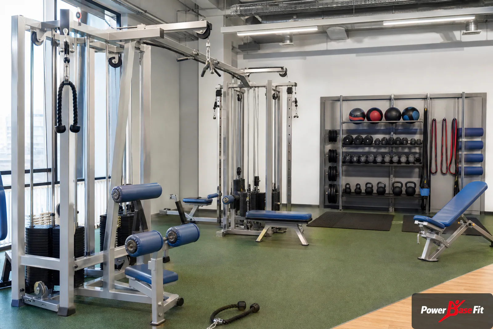 Chi tiết thiết bị bền và lưu trữ cho phòng tập khu công nghiệp
